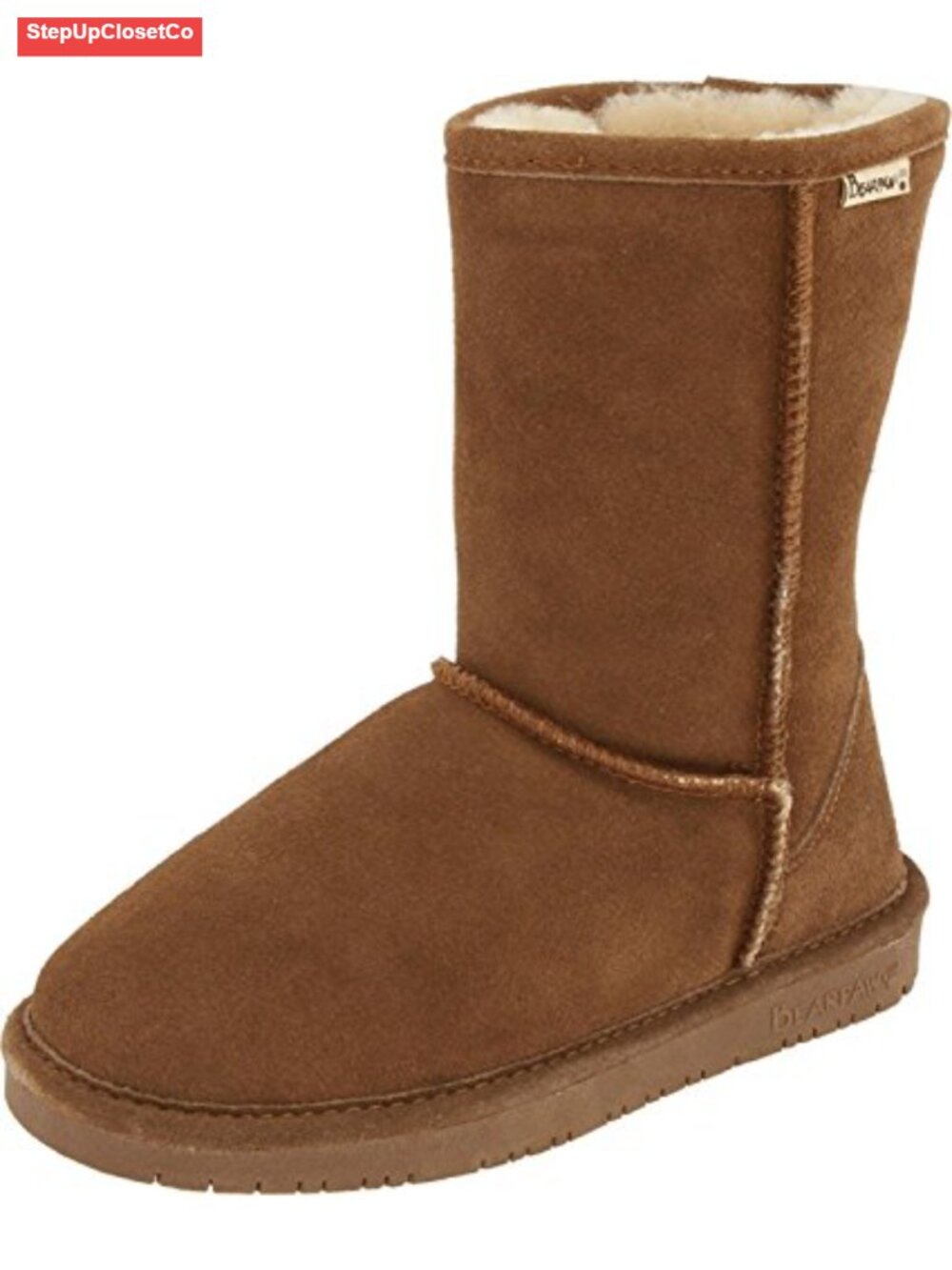 Suede Shearling Lined Pull-On Mid-Calf Winter Boots